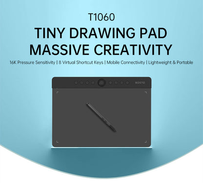 BOSTO T1060 Series PEN Tablet Drawing Tablet