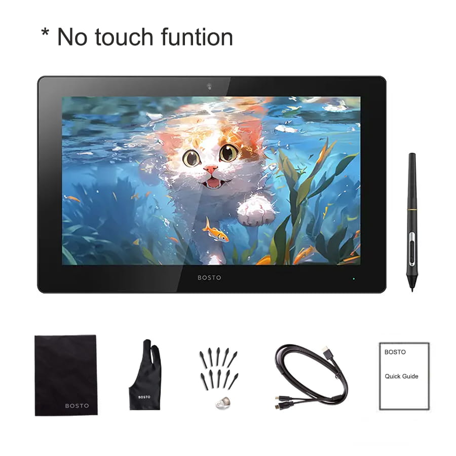 BOSTO 16HDK Drawing Pen Display Tablet - Bostotech