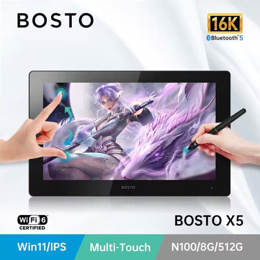 BOSTO X5 Drawing Computer Pen Tablet Graphics Display